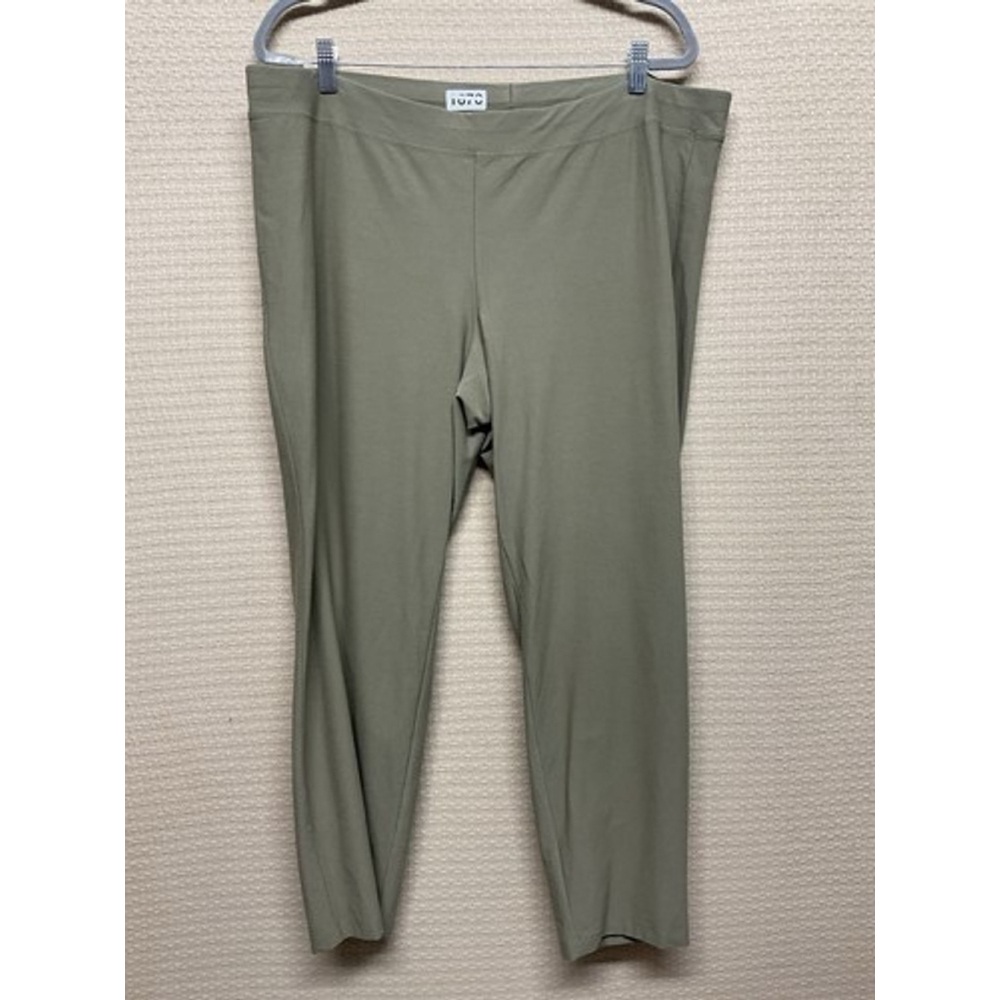 Eileen Fisher Crepe Stretch Slim Elastic Waist Skiny Pants Women Plus Size 1X